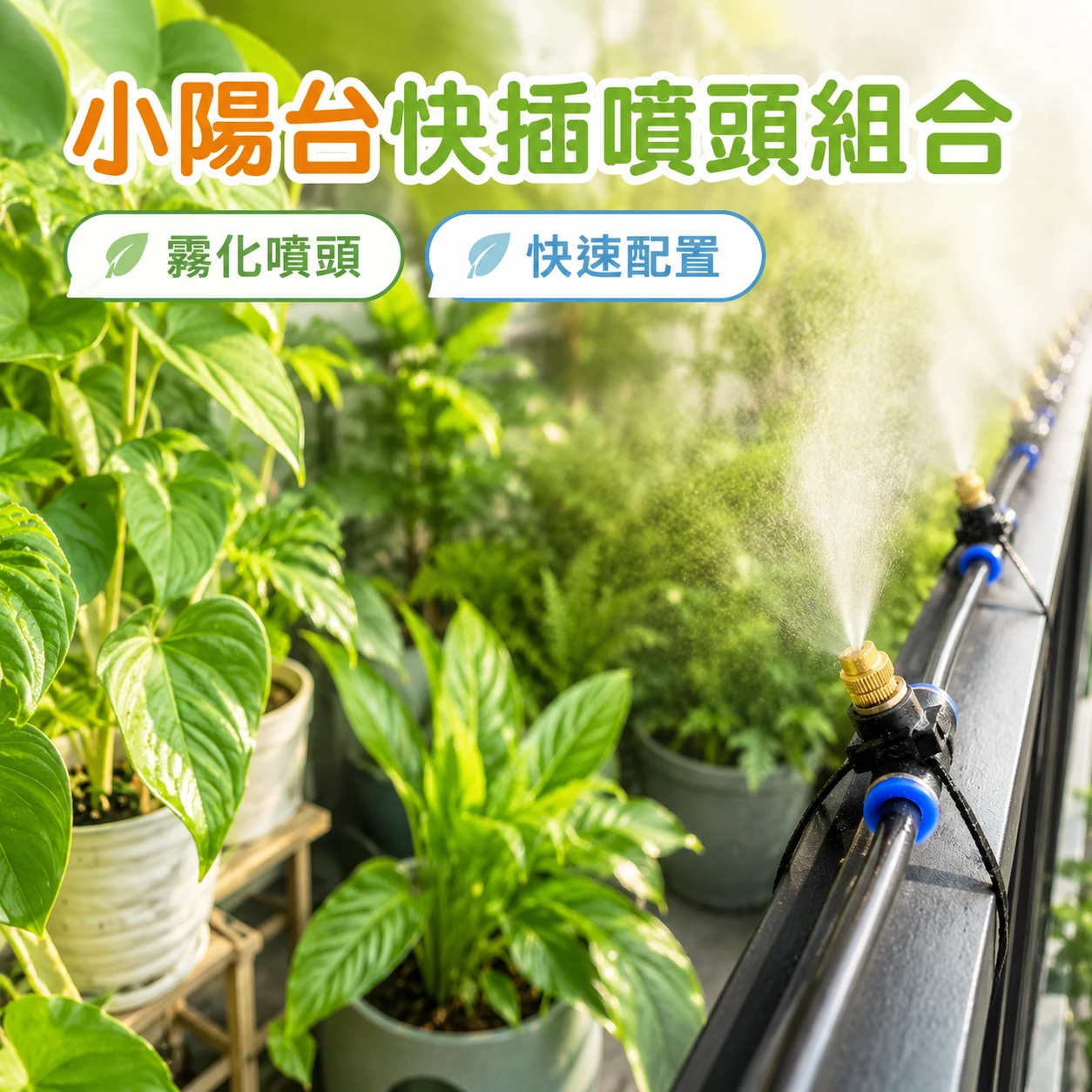 快拆】鍍銅鋁合金4分水管快速接頭(適4分管) 花園夢想家