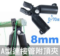 「鋼管配件」A型連接管附頂夾-可調0~70度（3入裝） 商品圖片 6