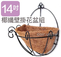 35cm環保椰纖花盆＋壁掛花架(14吋) 商品圖片 6