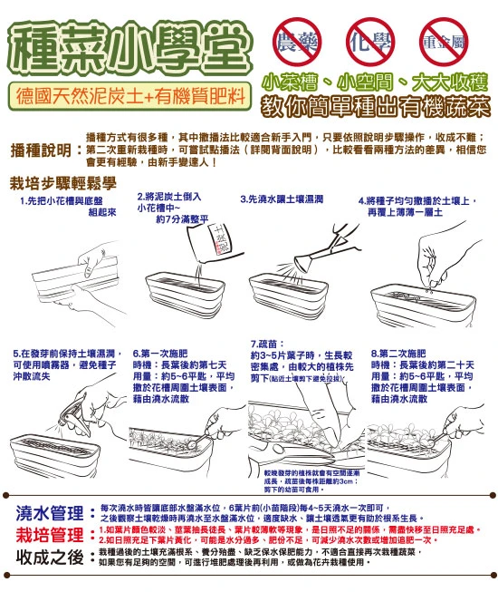 種菜小學堂栽種組合商品圖片 4