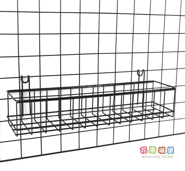 多用途掛鉤花架(10x40cm)-鐵網架用 商品圖片 2