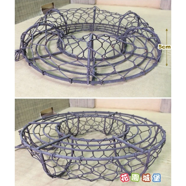 多肉花圈-鐵線花環(中) 商品圖片 3