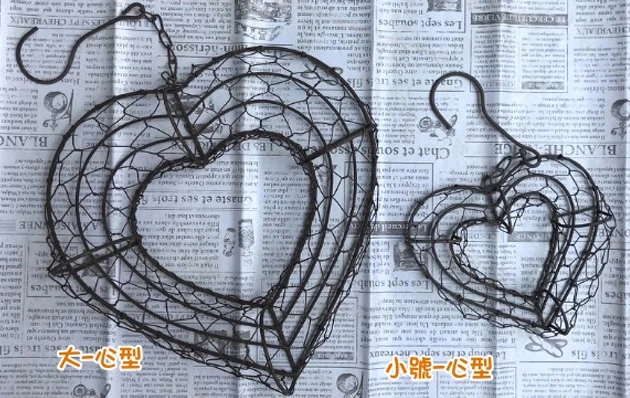 多肉花圈-鐵線花環(小號-心型) 商品圖片 3