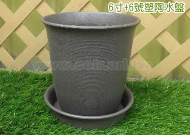 6寸(18.5cm 高19cm)塑陶盆(加高型) 商品圖片 4