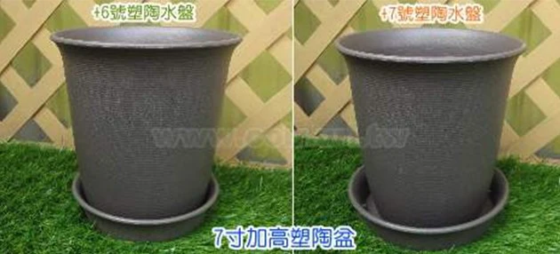 7寸(21.5cm 高22cm)塑陶盆(加高型) 商品圖片 4