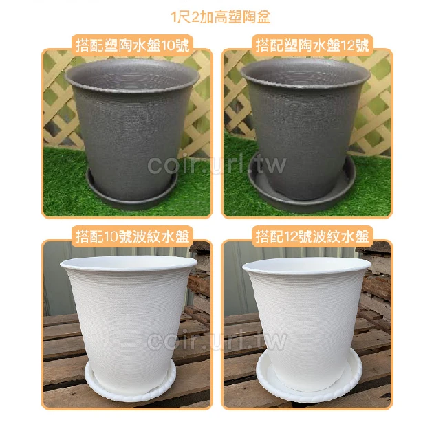 1尺2(34.5cm 高37cm)塑陶盆(加高型) 商品圖片 4