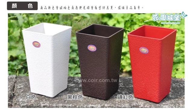 高雅方筒型花盆（15xH28cm） 商品圖片 4