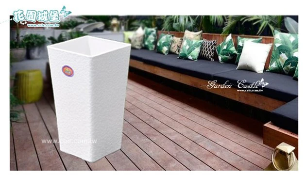高雅方筒型花盆（20xH36cm） 商品圖片 3