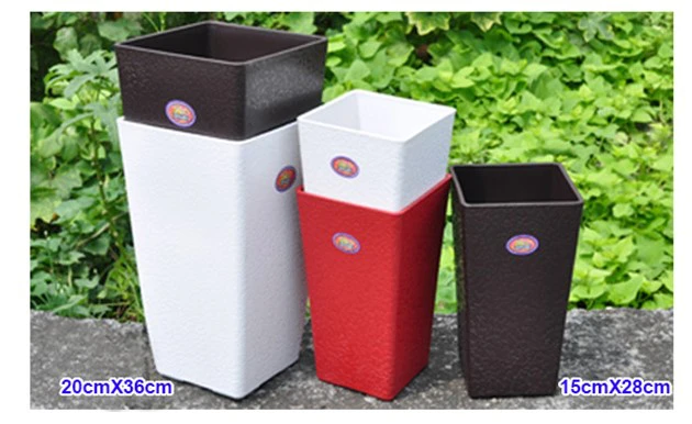 高雅方筒型花盆（20xH36cm） 商品圖片 5