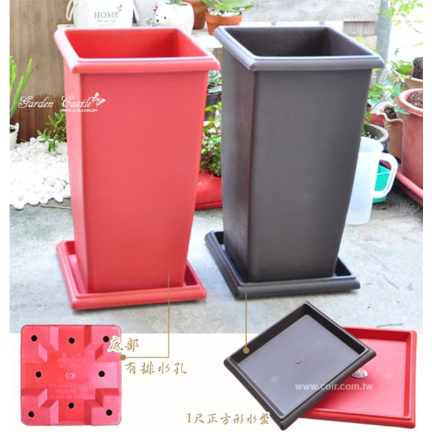 25cm正四方加高花盆 高45cm 商品圖片 3