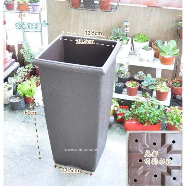 32cm正四方加高花盆 高60cm 商品圖片 2