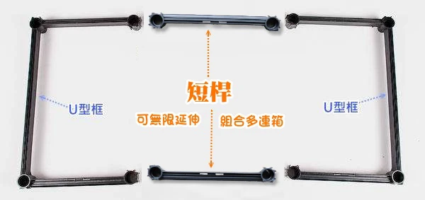 【栽培箱】配件~短桿（連接扣型）D52-5 商品圖片 3