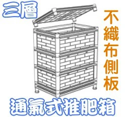 【栽培箱】組合式有機種植箱(三層堆肥箱、廚餘桶)含上蓋D07-1 蚯蚓堆肥箱蚯蚓糞肥 商品圖片 6