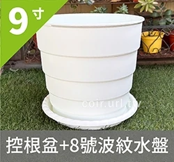 9寸(26cm)圓階控根盆.透氣花盆 商品圖片 5