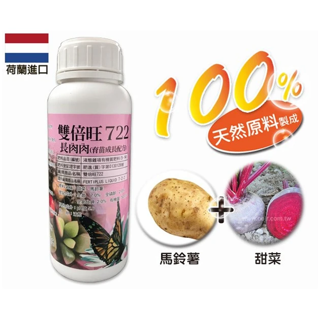 荷蘭雙倍旺純植物有機質液肥（多肉育苗成長）長肉肉722 商品圖片 2